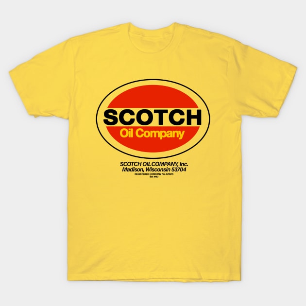 Scotch Oil Co. Madison, WI. T-Shirt by sinewave_labs